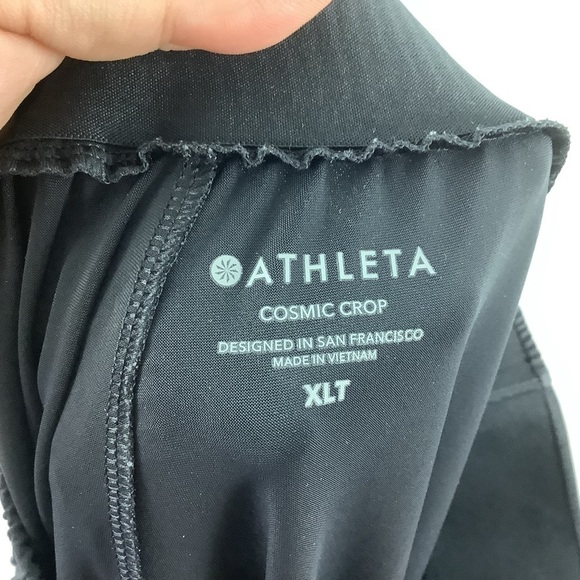 Athleta Black Cosmic Crop Wide Leg Pants - Picture 3 of 6